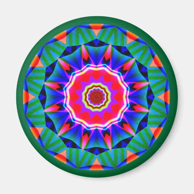 Fractal Mandala Magnet (Front)