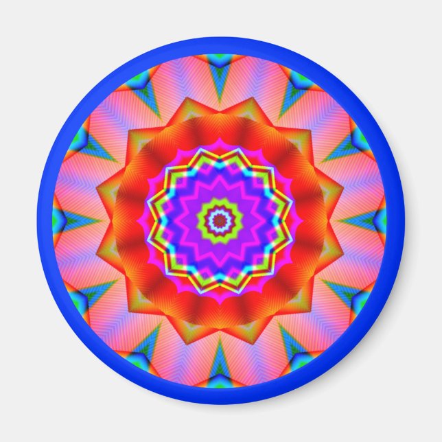 Fractal Mandala Magnet (Front)