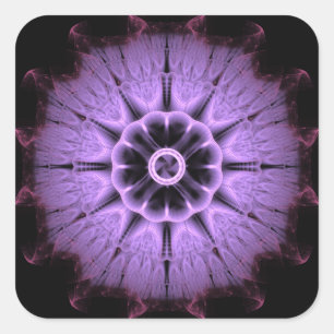 Fractal Mandala Square Sticker