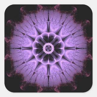 Fractal Mandala Square Sticker