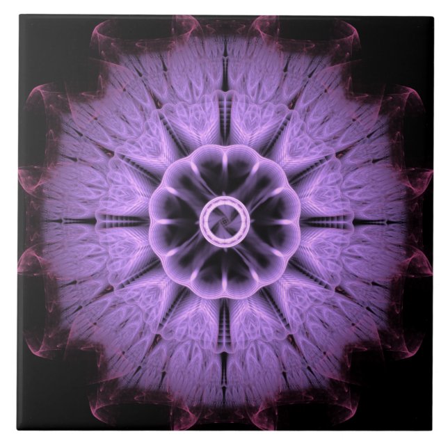 Fractal Mandala Tile (Front)