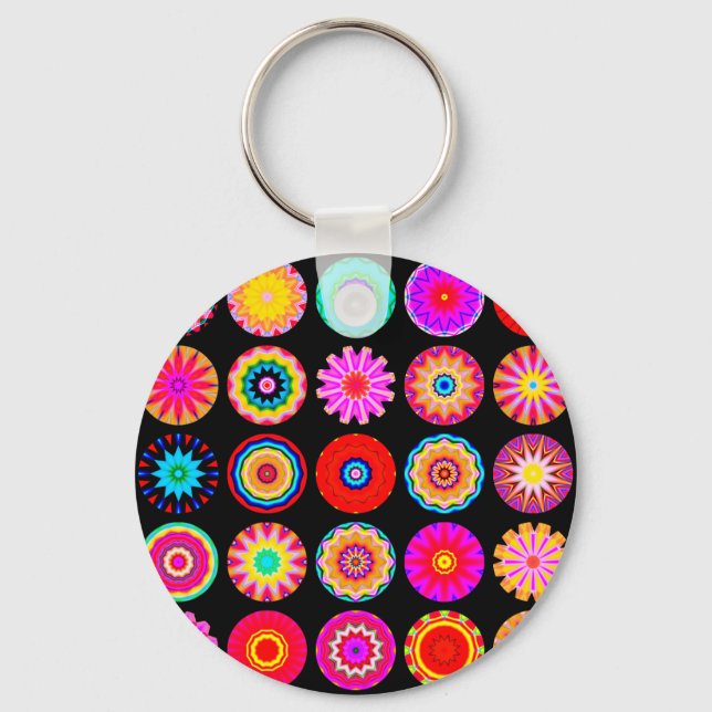 Fractal Mandalas Keychain (Front)