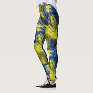 Fractal Marble 4-21 Leggings
