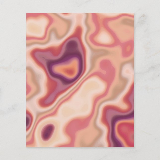 Fractal Marble Abstract Art Scrapbook (Front)