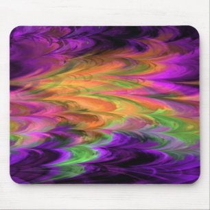 Fractal Marble Rainbow Mousepad