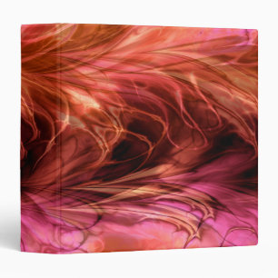Fractal Marble Red Binder