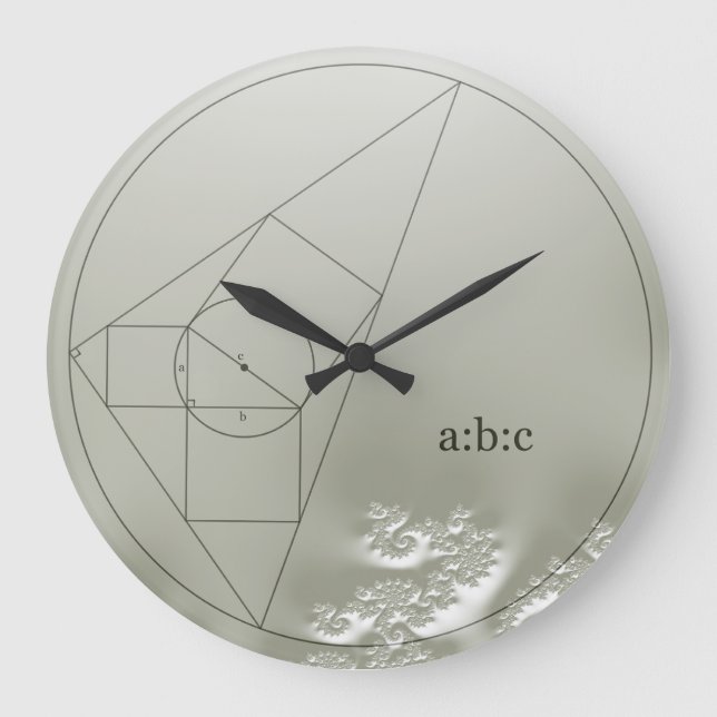 Fractal Mathematical Puzzle Clock (Front)