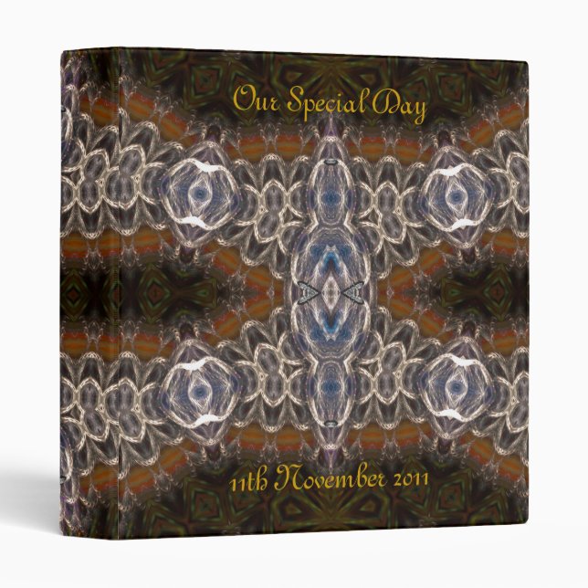 Fractal Medieval Lace Special Day Album Binder (Front/Spine)