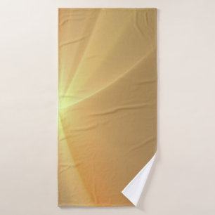Fractal orange gold background bath towel