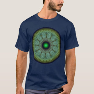 Fractal oriental round pattern T-Shirt