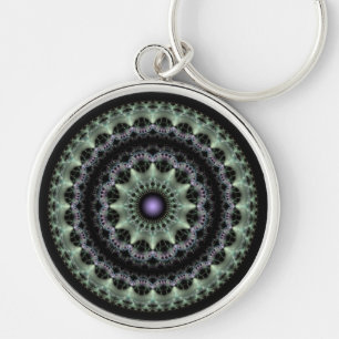 Fractal ornate pattern keychain
