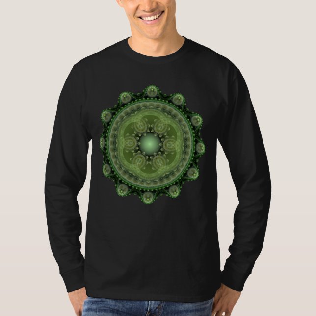 Fractal ornate round pattern T-Shirt (Front)