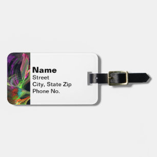 Fractal - Owl Swooping Luggage Tag