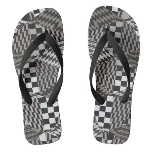 Fractal Paradise Flip Flops