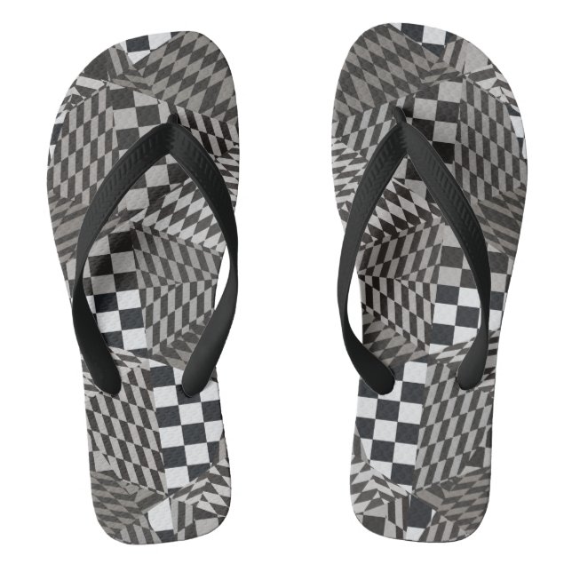 Fractal Paradise Flip Flops (Footbed)
