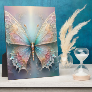 Fractal Pastel Butterfly,  Plaque