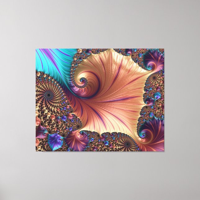 Fractal pattern  canvas print (Front)