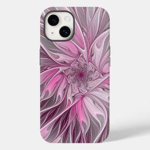 Fractal Pink Flower Dream, Floral Fantasy Pattern Case-Mate iPhone 14 Case