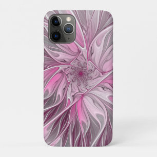 Fractal Pink Flower Dream, Floral Fantasy Pattern iPhone 11 Pro Case