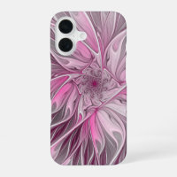 Fractal Pink Flower Dream, Floral Fantasy Pattern