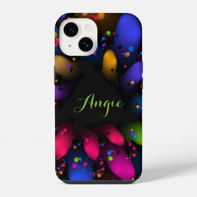 Fractal Pollen  iPhone Case (Back)