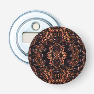 Fractal Psychedelic Flames Bottle Opener