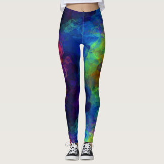 Fractal Psychedelic Trippy Festival Leggings EDM