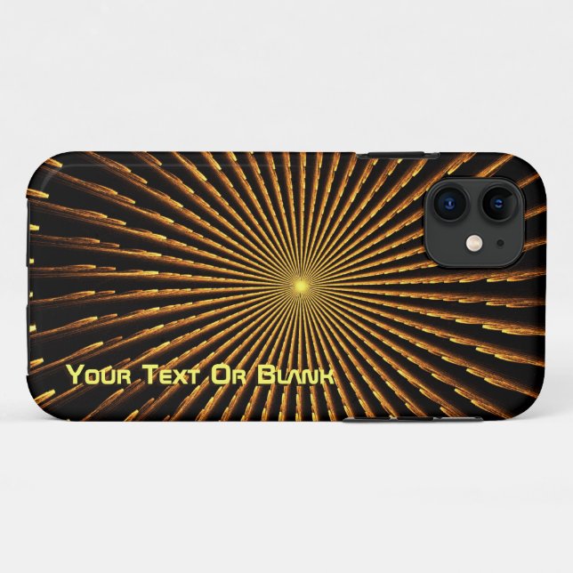 Fractal Pulsar Case-Mate iPhone Case (Back (Horizontal))