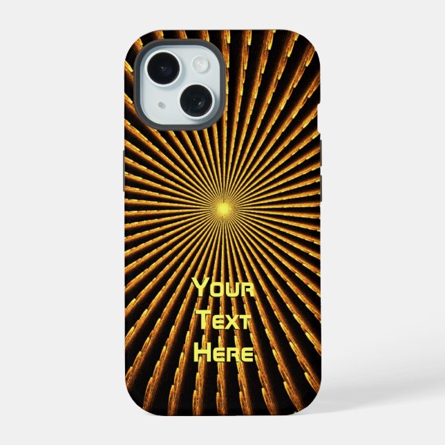 Fractal Pulsar iPhone 15 Case (Back)