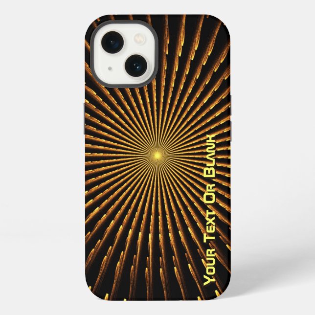 Fractal Pulsar iPhone Case (Back)