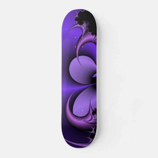 Fractal Purple Nurple Skateboard (Front)
