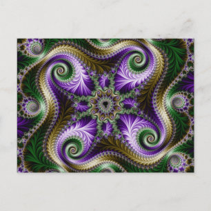 Fractal "Quadra" Postcard