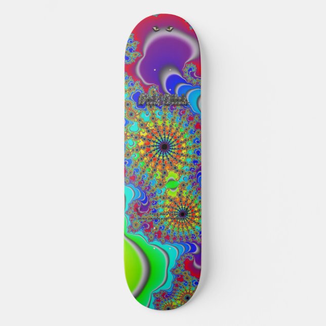 Fractal R~14 Triptych #1 Sick Stick Pro Skateboard (Front)