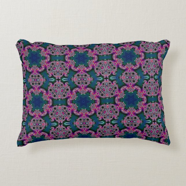 Fractal Radiance Accent Pillow (Front)