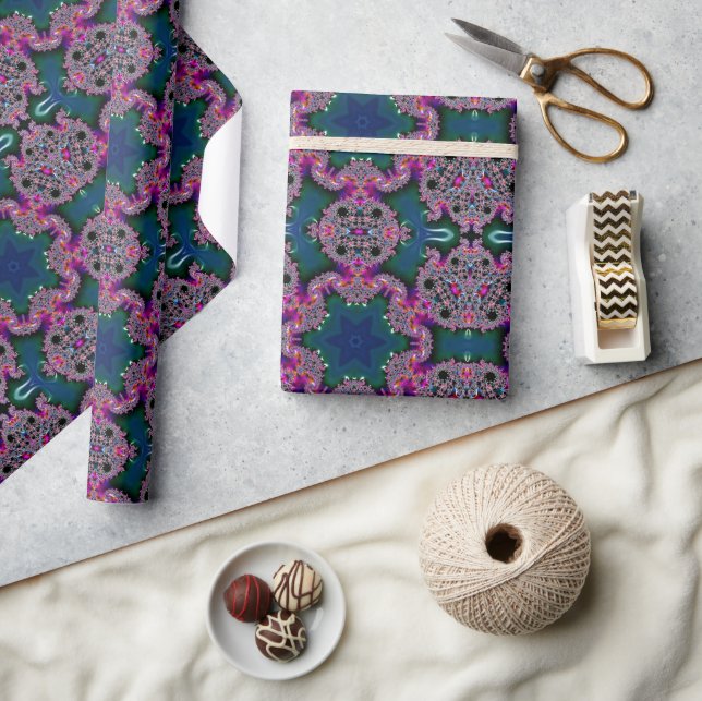 Fractal Radiance Wrapping Paper (Crafts)