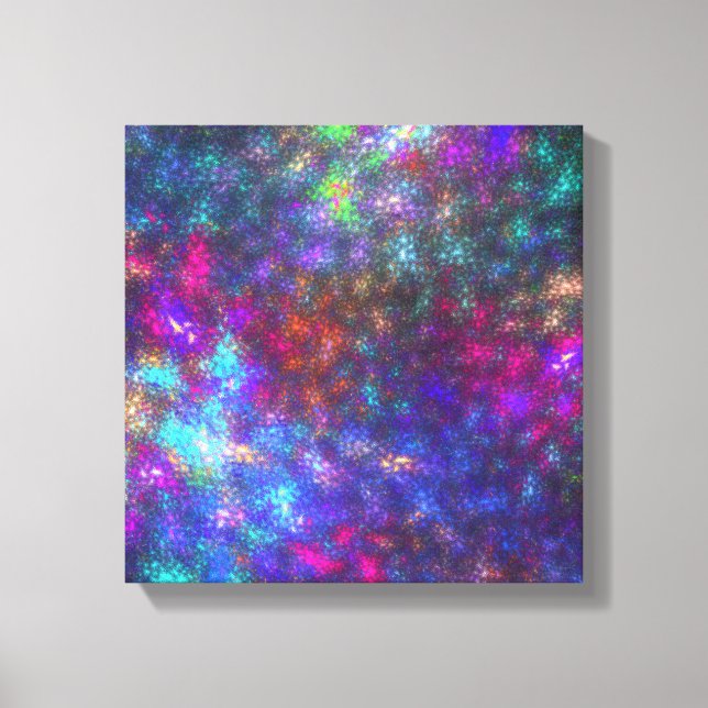 Fractal Rainbow Canvas Print (Front)