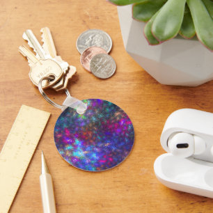 Fractal Rainbow Keychain