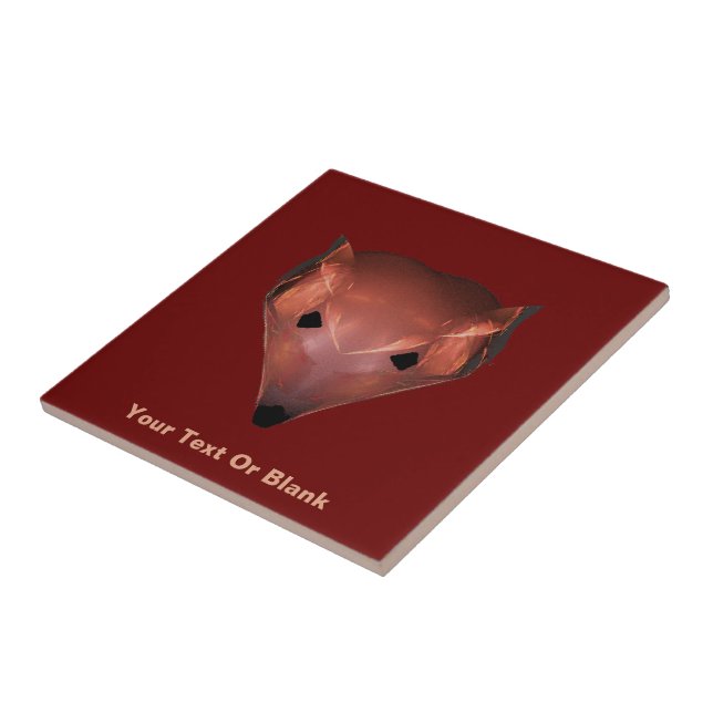 Fractal Red Fox Tile (Side)