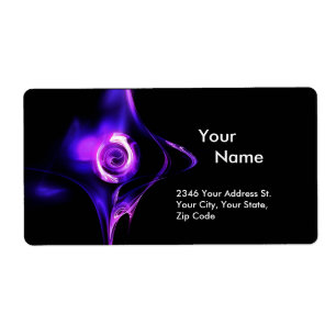 FRACTAL ROSE 1 bleu rose pourpre noir