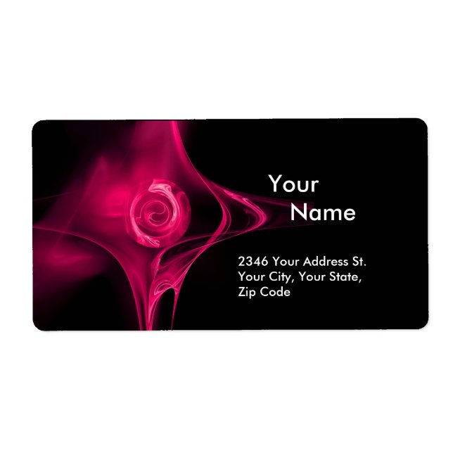 FRACTAL ROSE 1 Pink Fuchsia Black (Front)