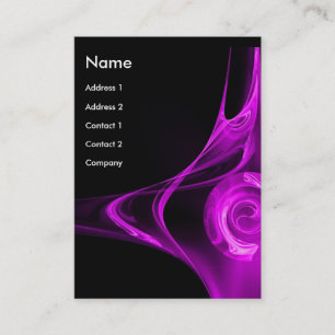 FRACTAL ROSE 2 purple violet Business Card