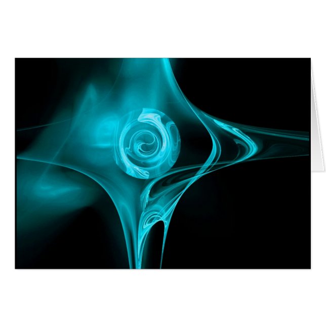 FRACTAL ROSE , pink blue (Front Horizontal)