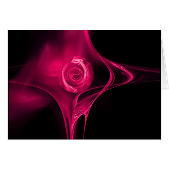 FRACTAL ROSE , pink fuchsia (Front Horizontal)