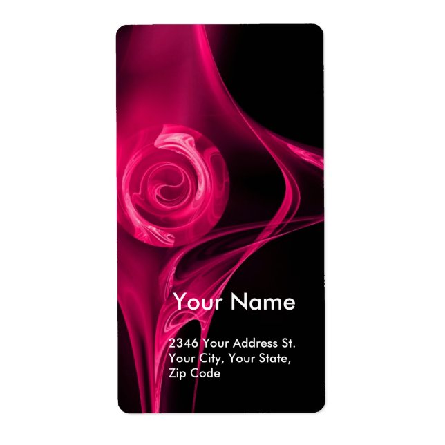 FRACTAL ROSE  Pink Fuschsia Black (Front)