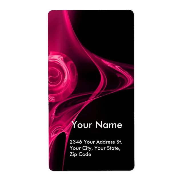 FRACTAL ROSE  Pink Fuschsia Black (Front)