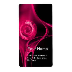 FRACTAL ROSE rose Fuschsia Noir