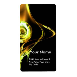 FRACTAL ROSE  Yellow Brown Black