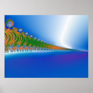 Fractal Seascape Poster