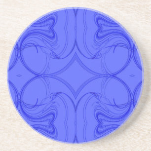 Fractal Series-13---Blue Coaster 1 of colours
