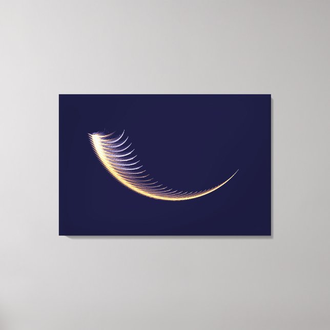 Fractal Shofar Canvas Print (Front)